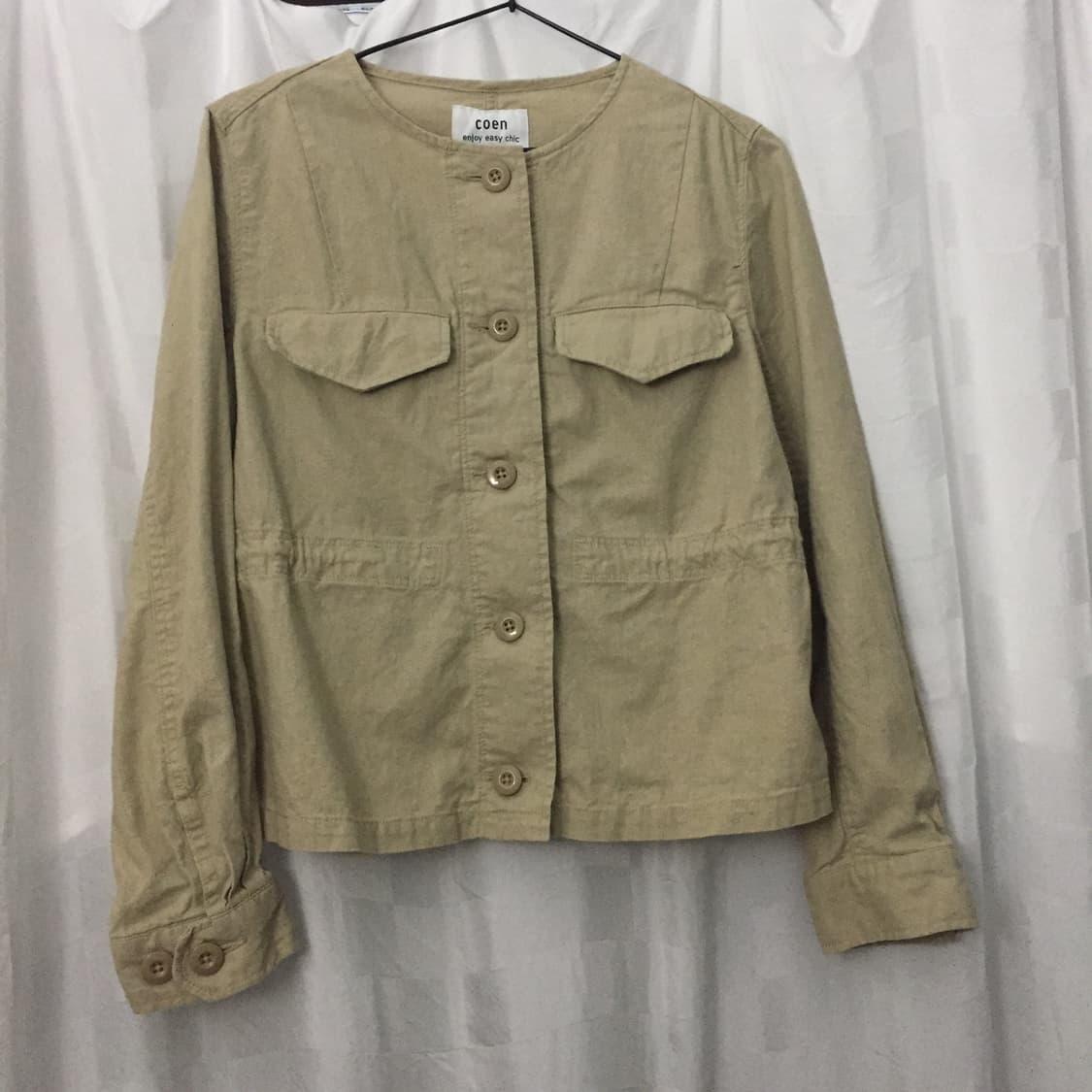 Coen 코엔 모리걸 베이지 버튼 자켓 상품이미지3