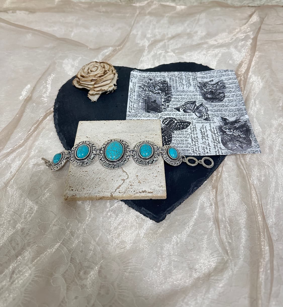 빈티지 터키석  OT고리  팔찌 상품이미지1