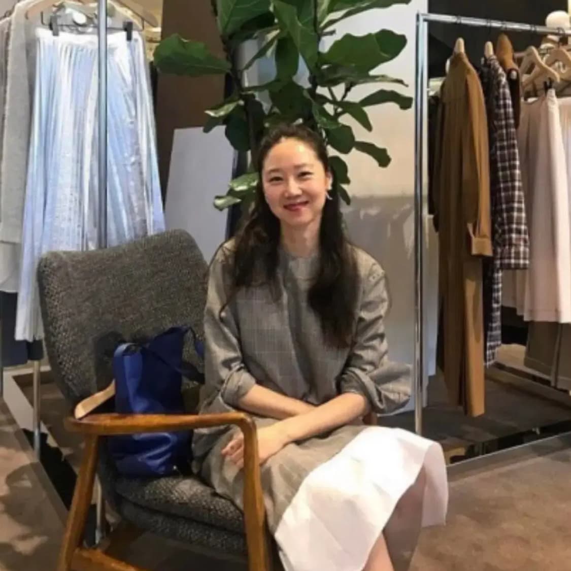 렉토(RECTO) 셔츠 레이어드 체크원피스 55-66 상품이미지4