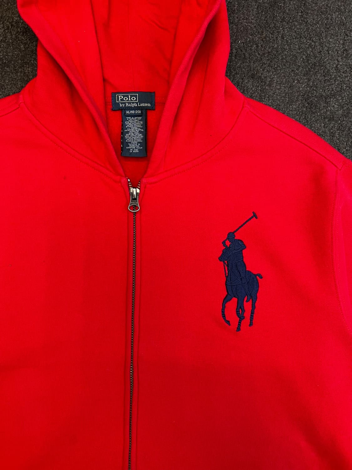 랄프로렌 빅포니 후드 집업 (주니어 XL) 상품이미지2