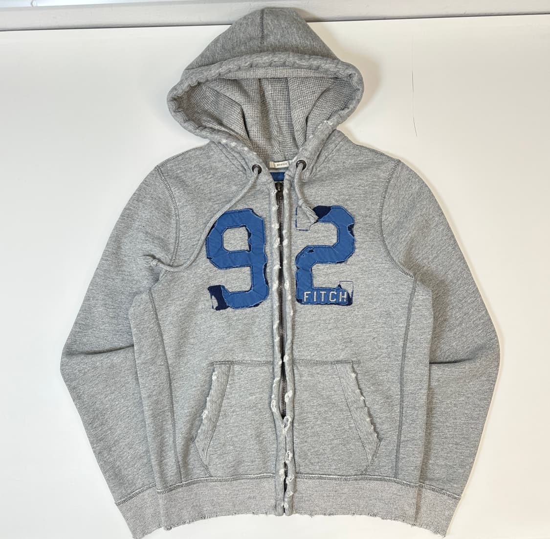 아베크롬비 데미지커팅 후드집업 XL 상품이미지1