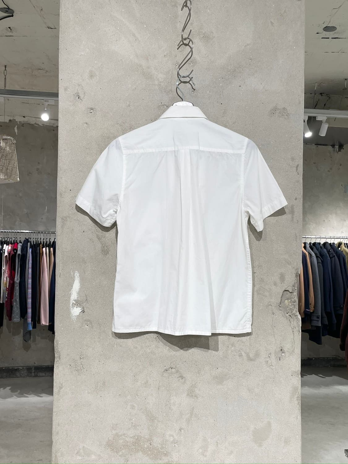 꼼데가르송 트리콧 화이트 ad1989 스플릿 스트라이프 하프 셔츠 상품이미지6