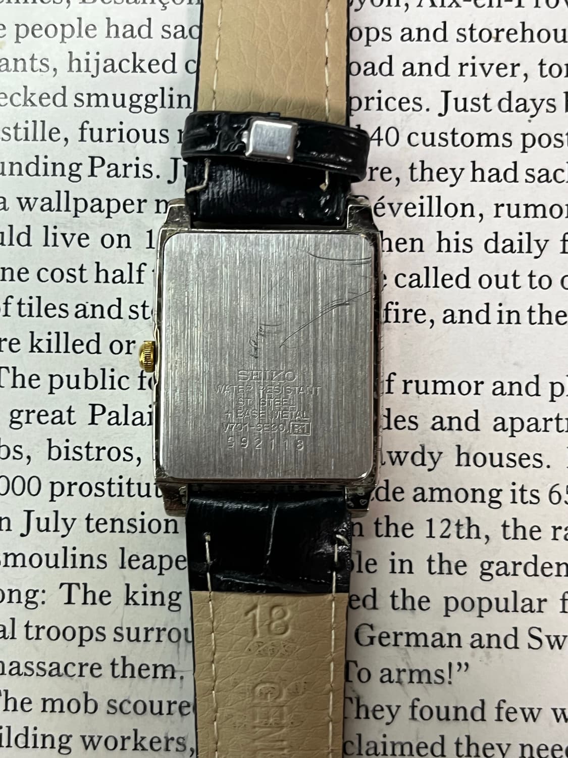 Seiko Tank Quartz V701-5E30 (1995) 상품이미지5