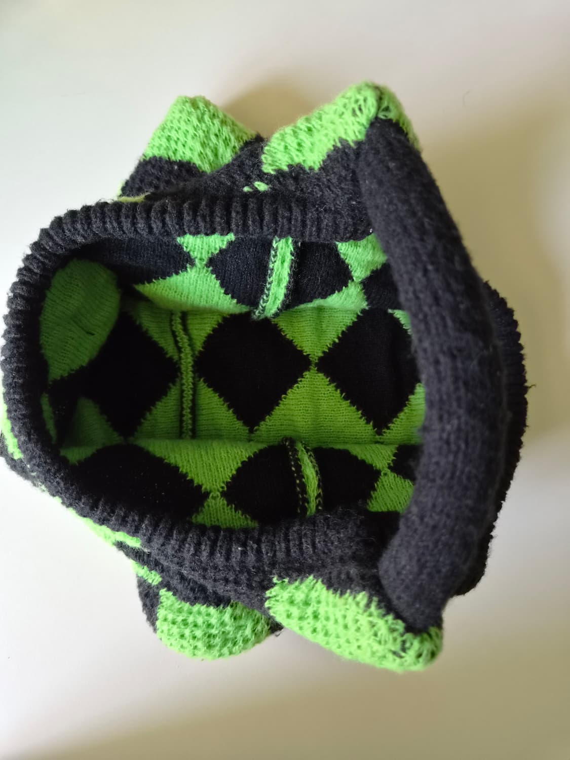 니트 체크 토트백 상품이미지3