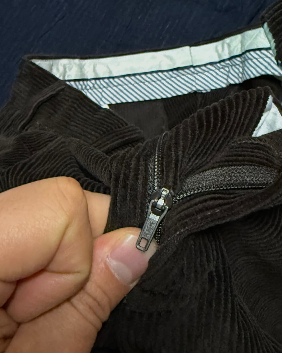 90‘s 로렌 랄프로렌 투턱 코듀로이 앤드류 팬츠 34 [다크브라운] 상품이미지6