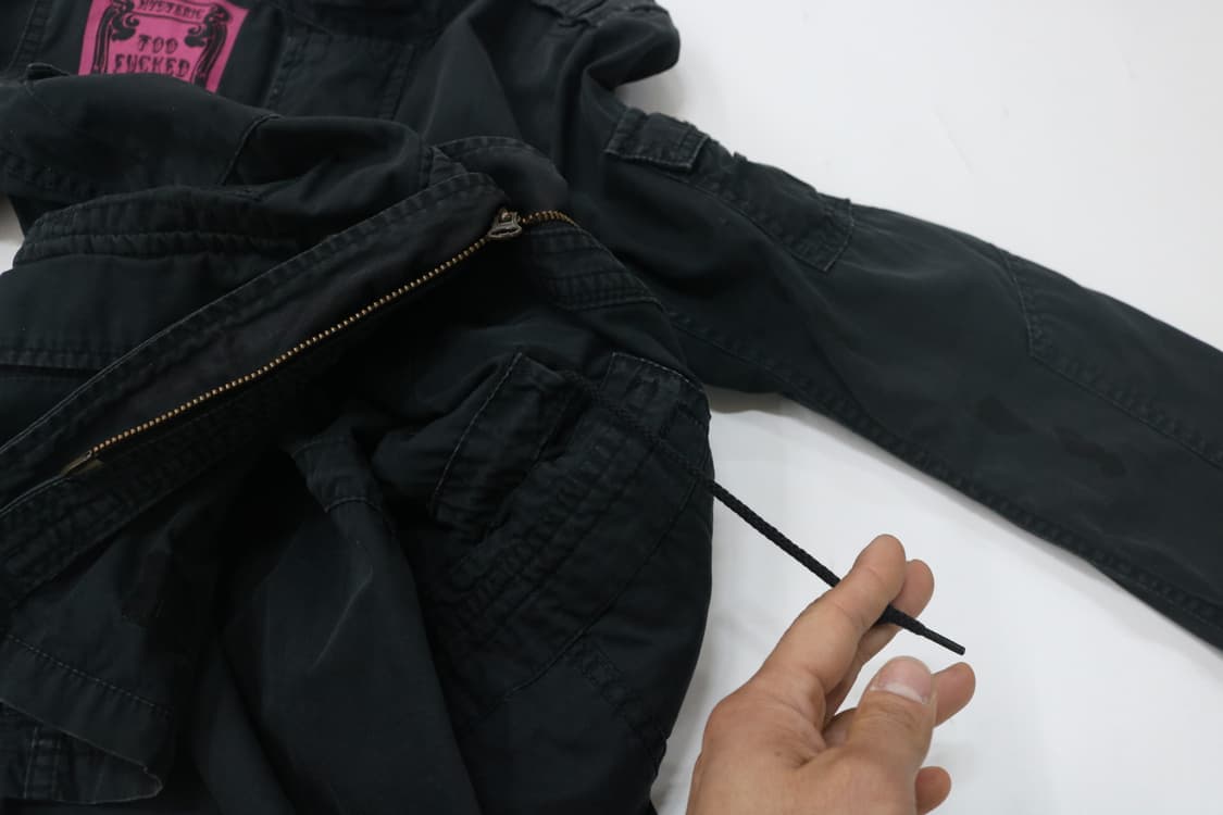 히스테릭글래머 빈티지 핑크 스켈레톤 아트워크 M-65 필드 자켓 상품이미지9