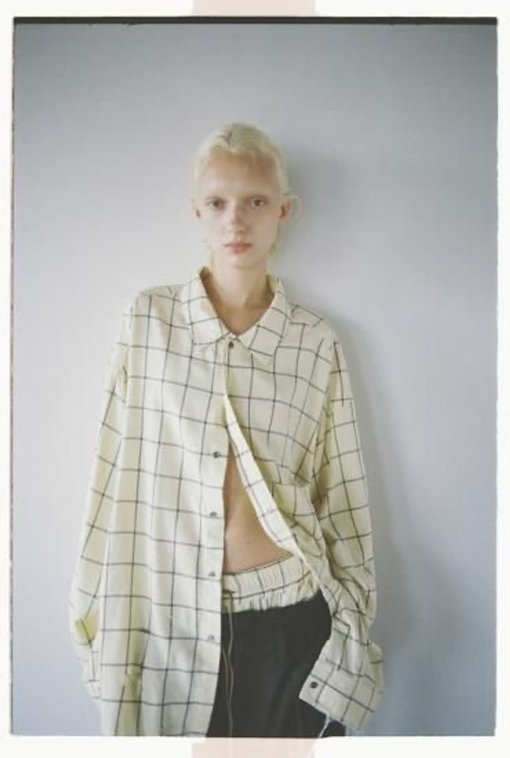 안셀름 Ancellm RAYON CHECK CRASH LS SHIRT 상품이미지1