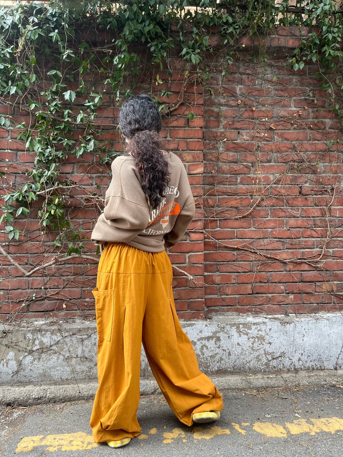 히피 에스닉 문양 벌룬 와이드 팬츠 상품이미지8