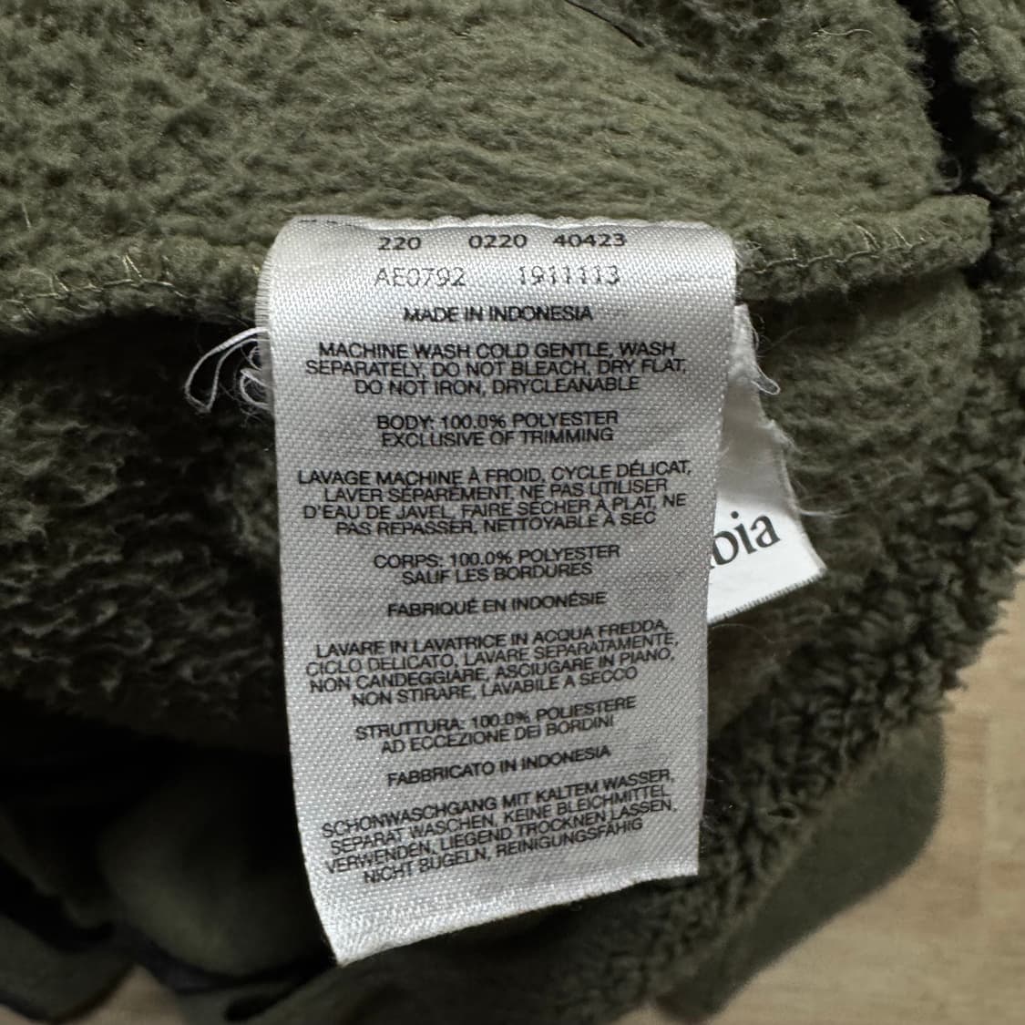 컬럼비아 후리스 점퍼 상품이미지6