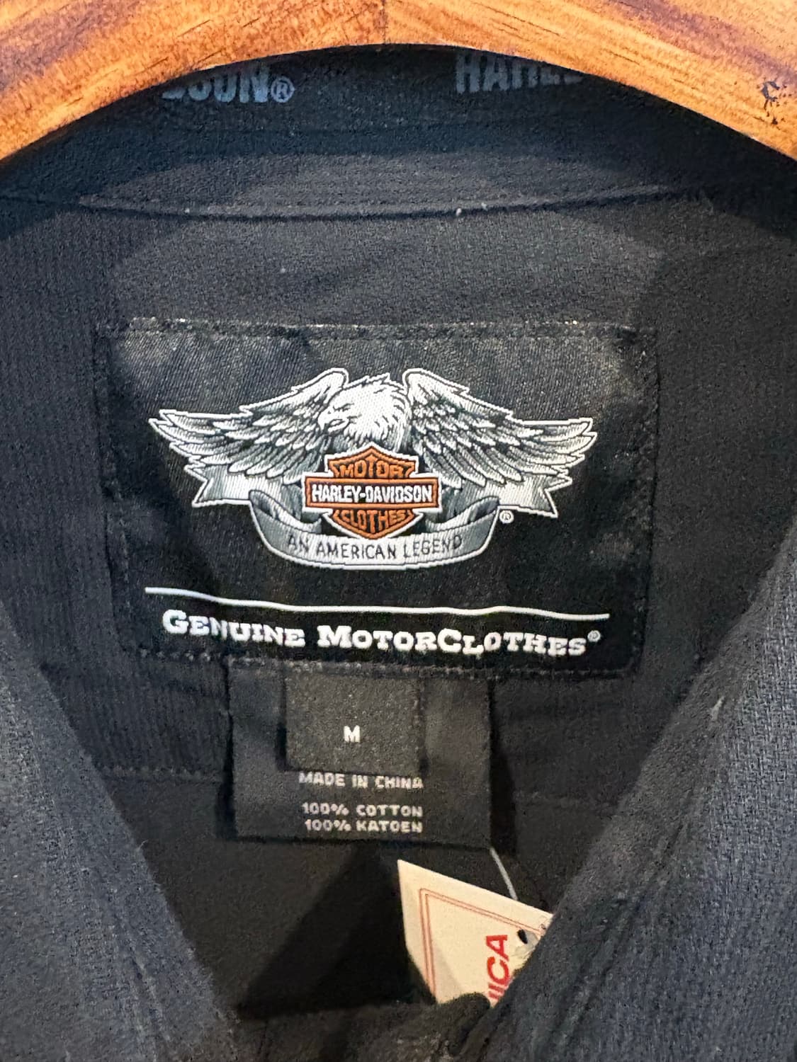 할리데이비슨 자수로고 블랙 셔츠 상품이미지7