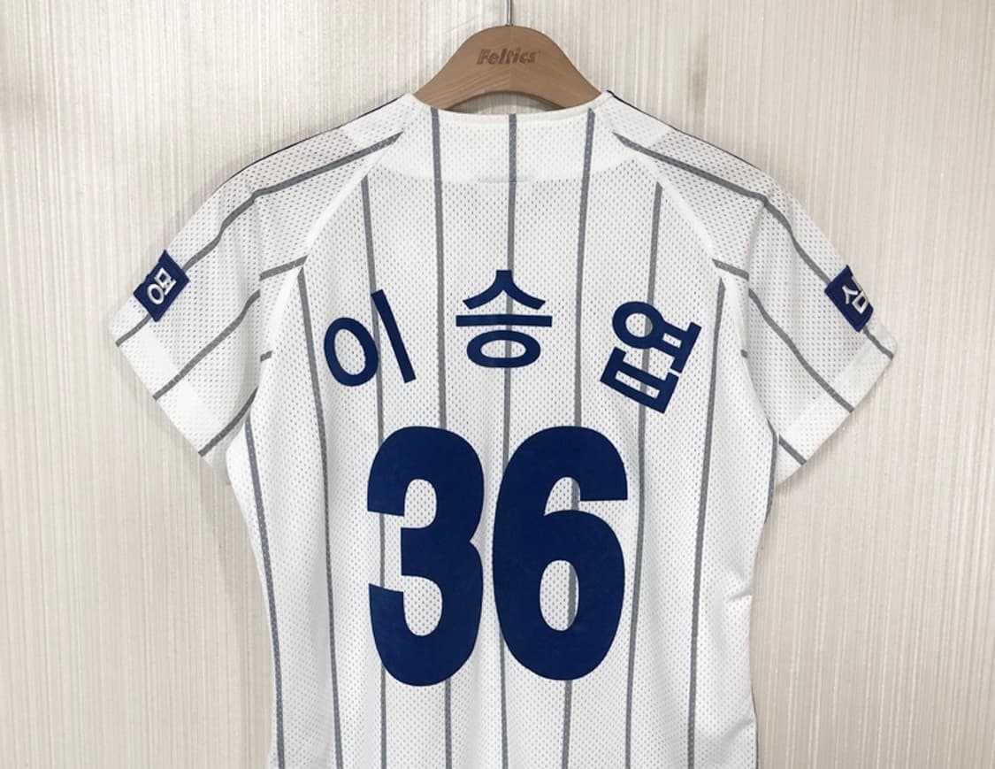 KBO 삼성라이온즈 (왕조) 홈유니폼/져지 9호(80) #36 이승엽 상품이미지9