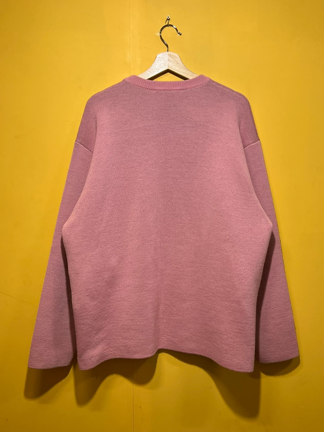 21SS [M] 발렌시아가 랭귀지스 인타르시아 니트 스웨터 핑크 상품이미지8