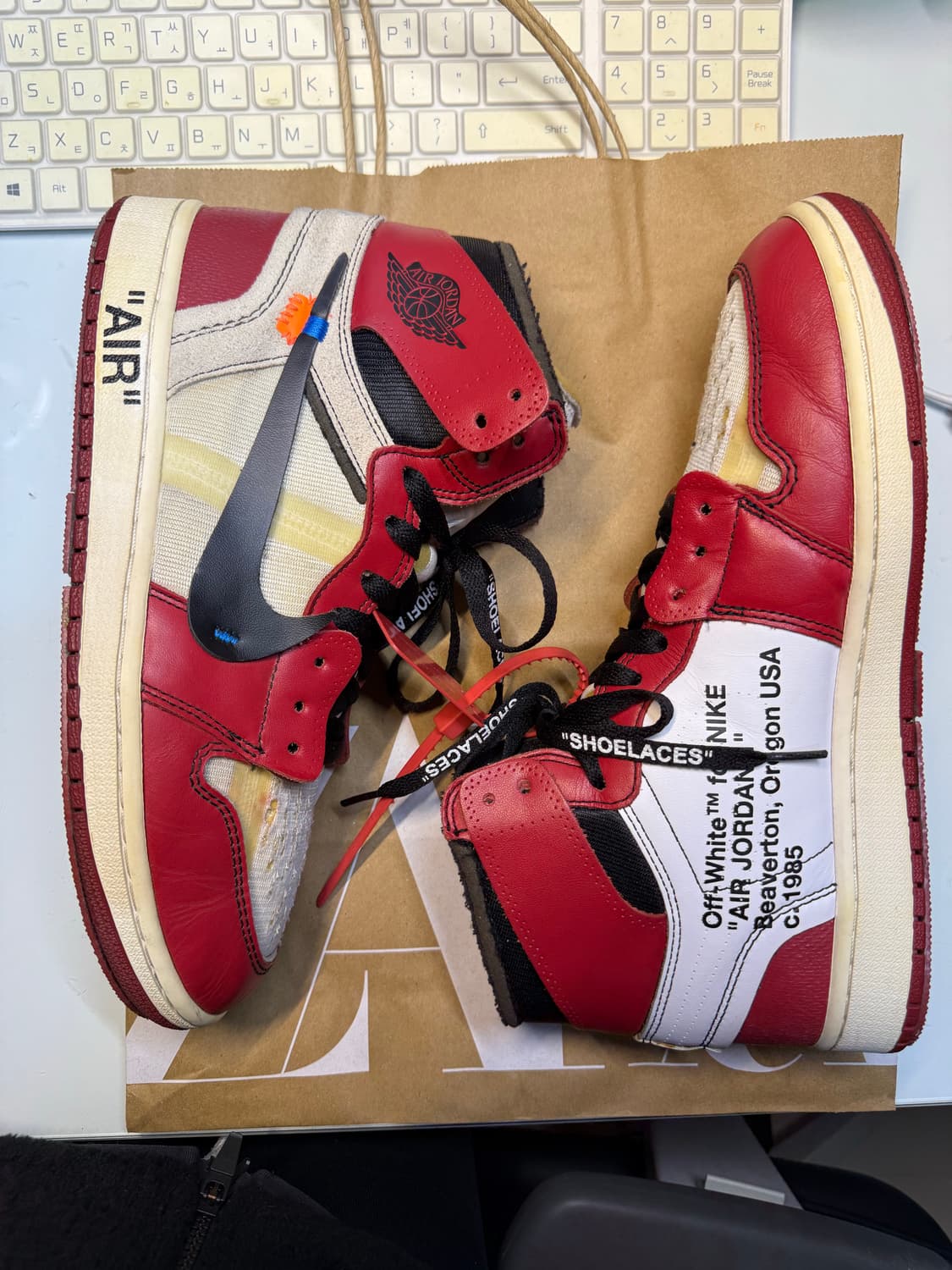 오프화이트 조던1 시카고 285 상품이미지3