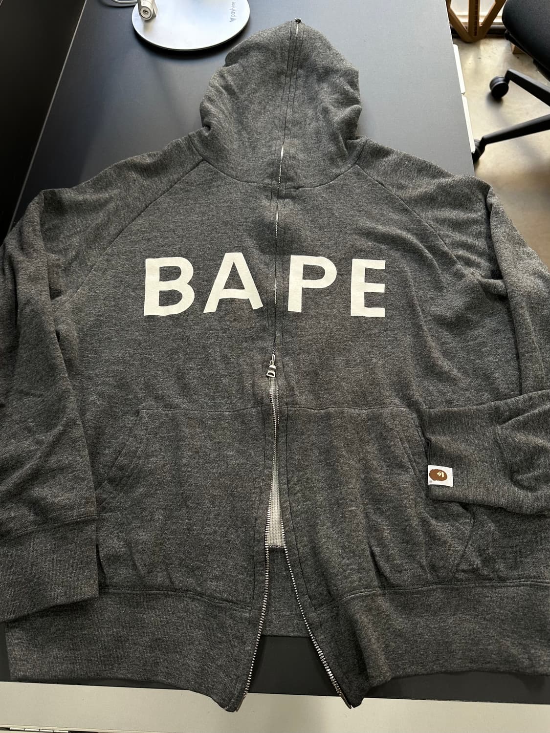 베이프 Thermal 스펠로고 풀 후드집업 상품이미지5