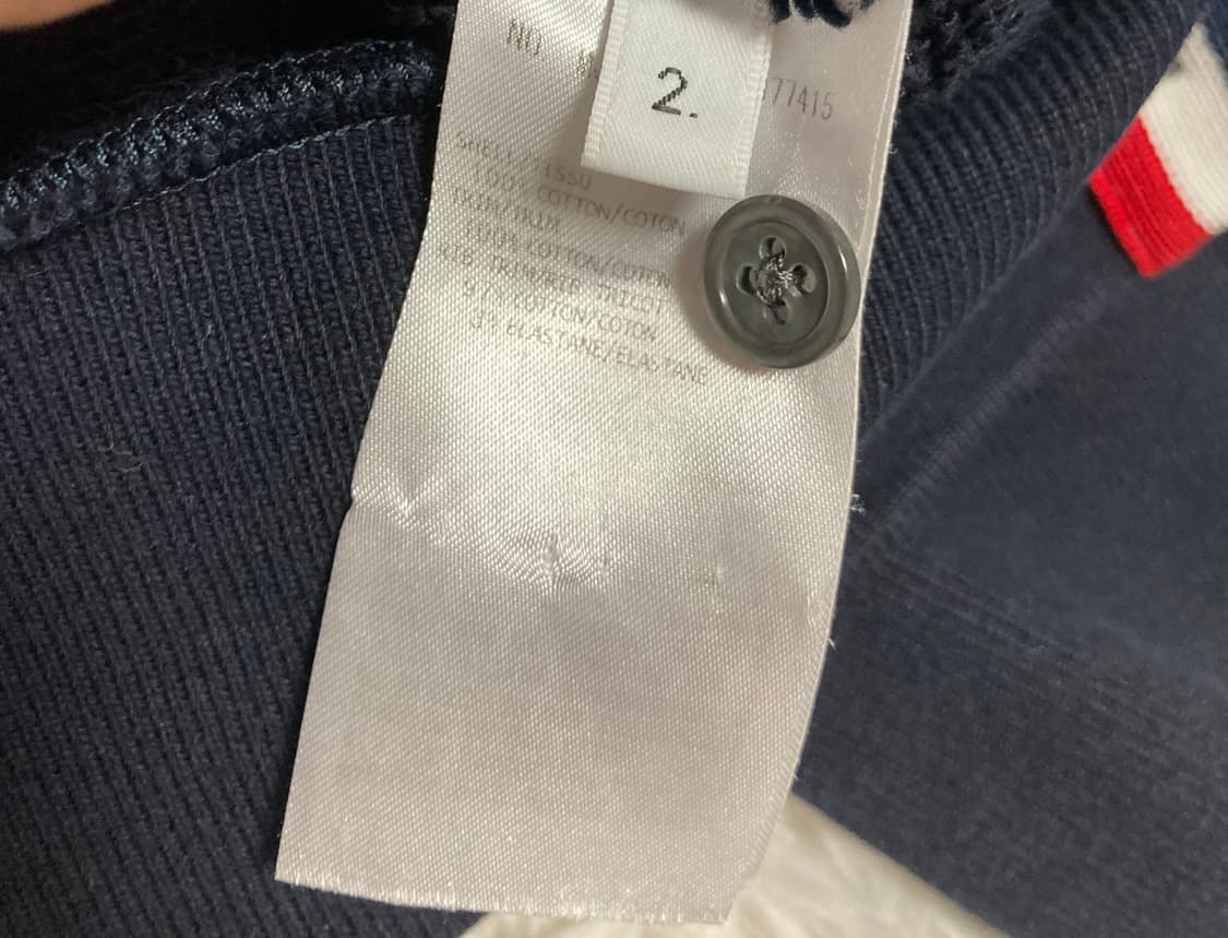 [2 size] 톰브라운 백삼선 맨투맨 상품이미지8