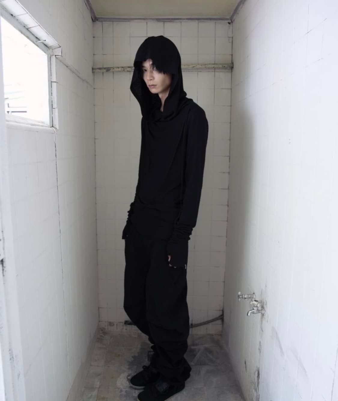 하르테올뎀 2b Hooded Fract Sleeve 1사이즈 블랙 상품이미지4