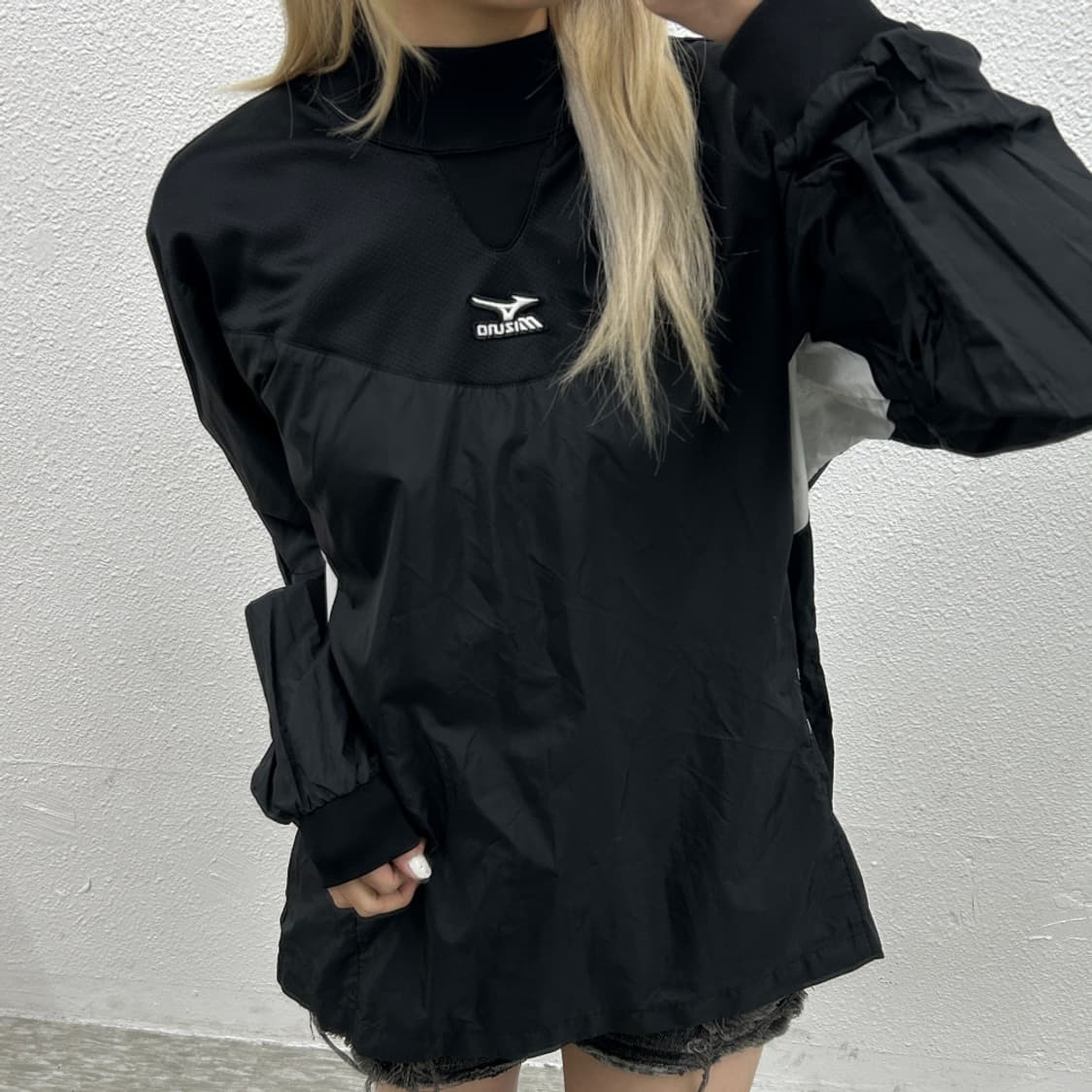미즈노 베이스볼 긴팔 싸커티 상품이미지1