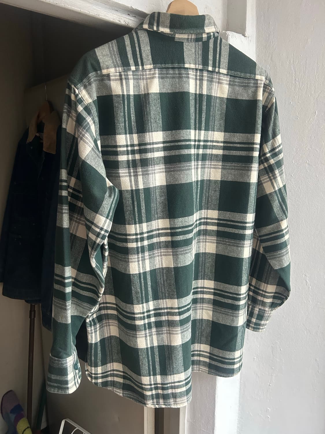 90‘s LL.Bean 엘엘빈 플란넬 체크셔츠 상품이미지5