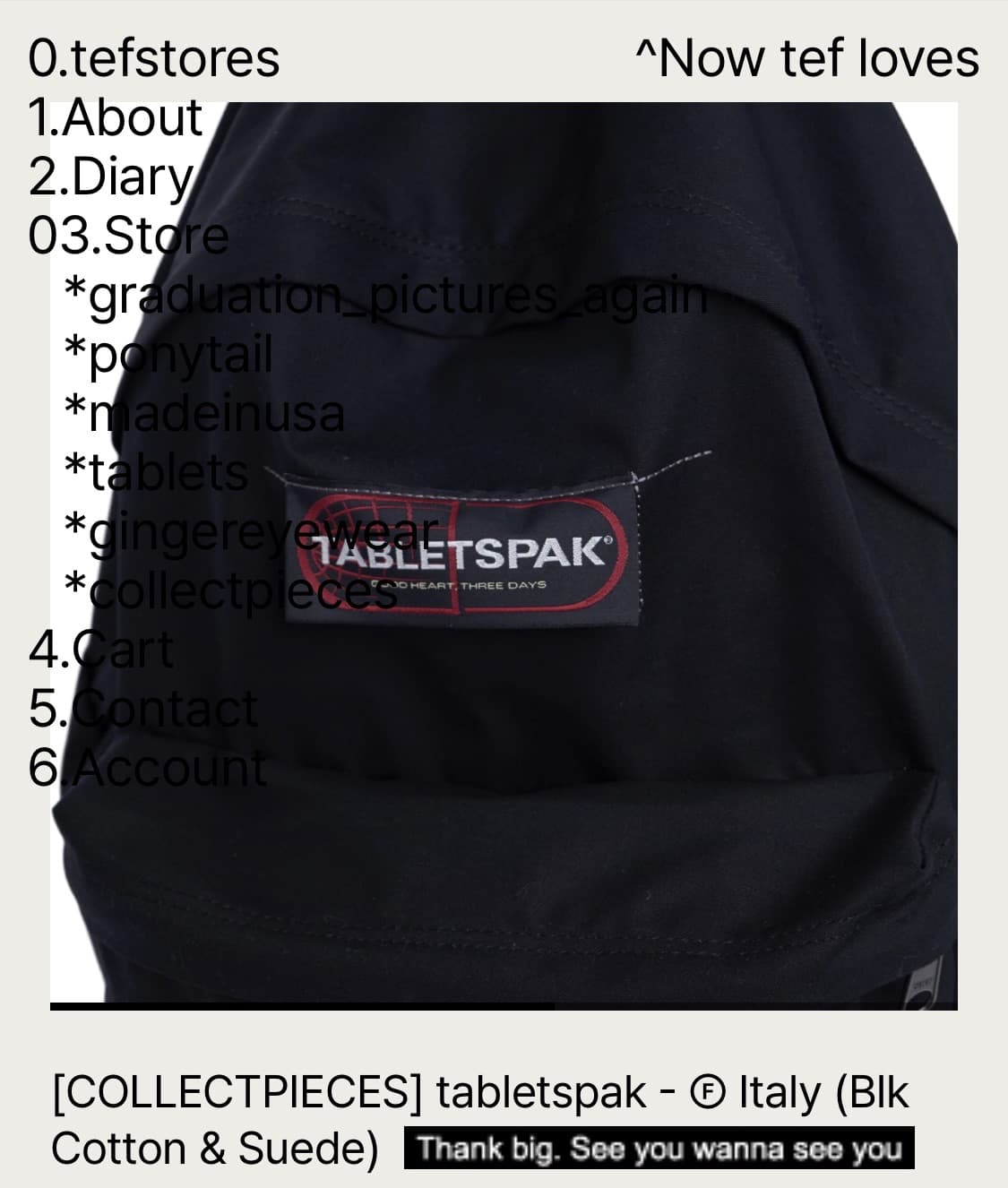 (삽니당) 컬렉트 피시스 x 테프 스토어즈 태블릿팩 블랙 상품이미지2