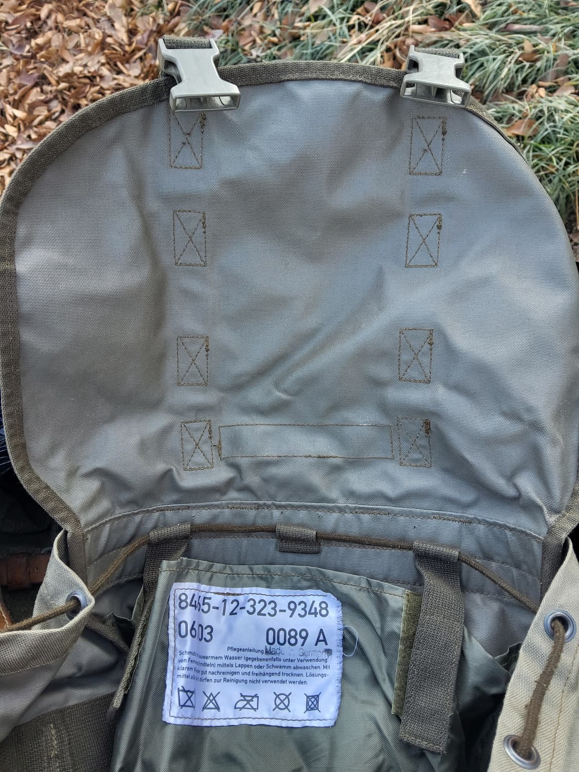 독일군야거럭색 보급정품 나이론 원단  상품이미지4