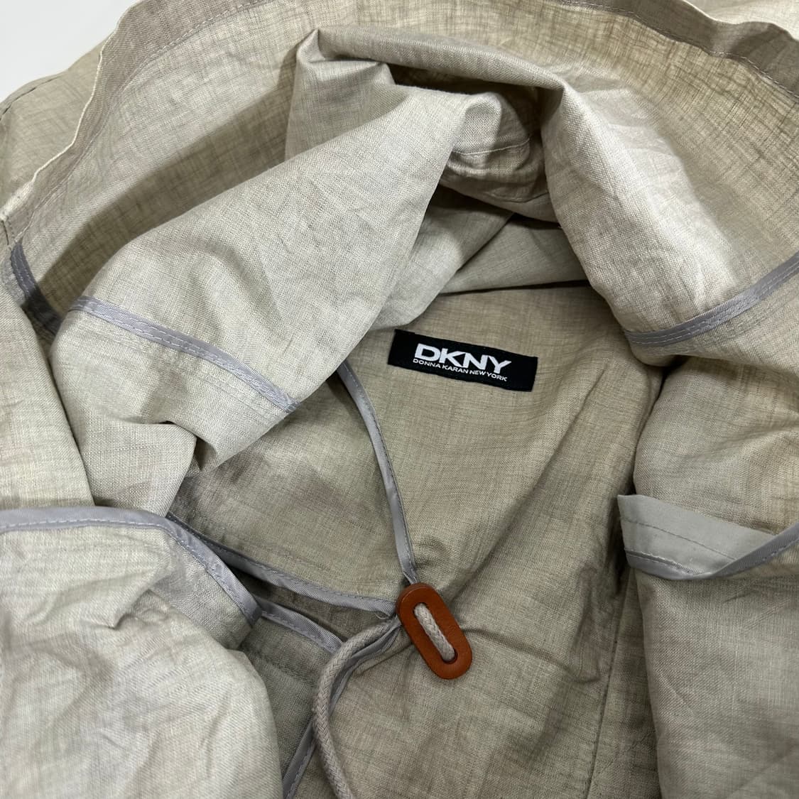 M 100 DKNY 연베이지 린넨자켓 상품이미지7