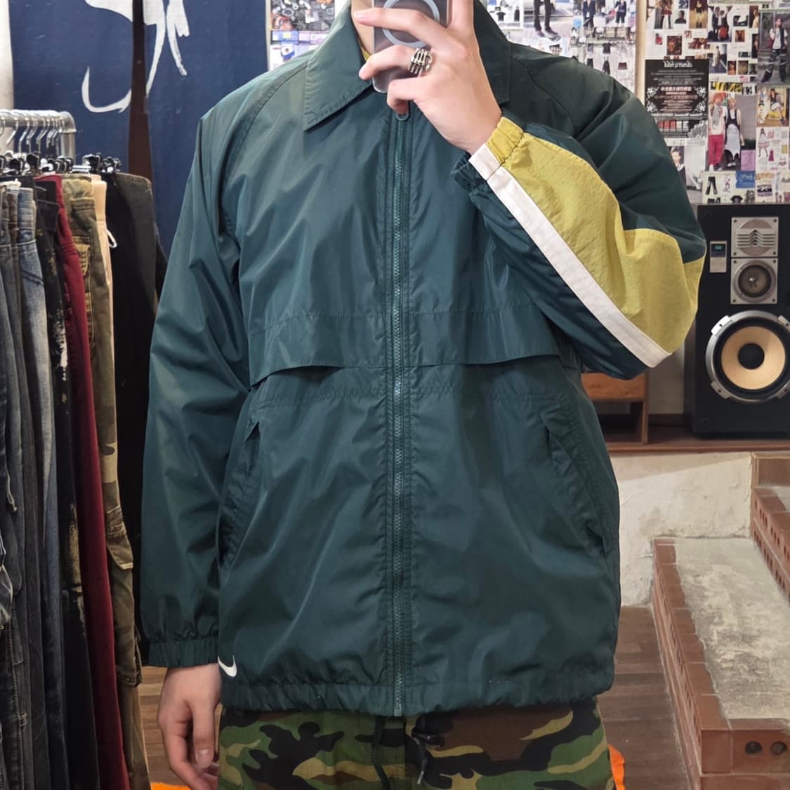 나이키 빅스우시 그린 오버핏 바람막이 상품이미지2