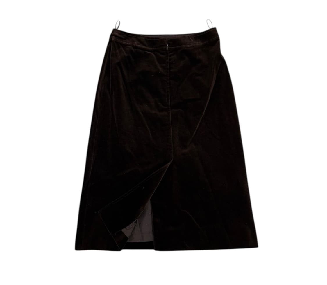올드 셀린느 90s 벨벳 스커트 상품이미지2