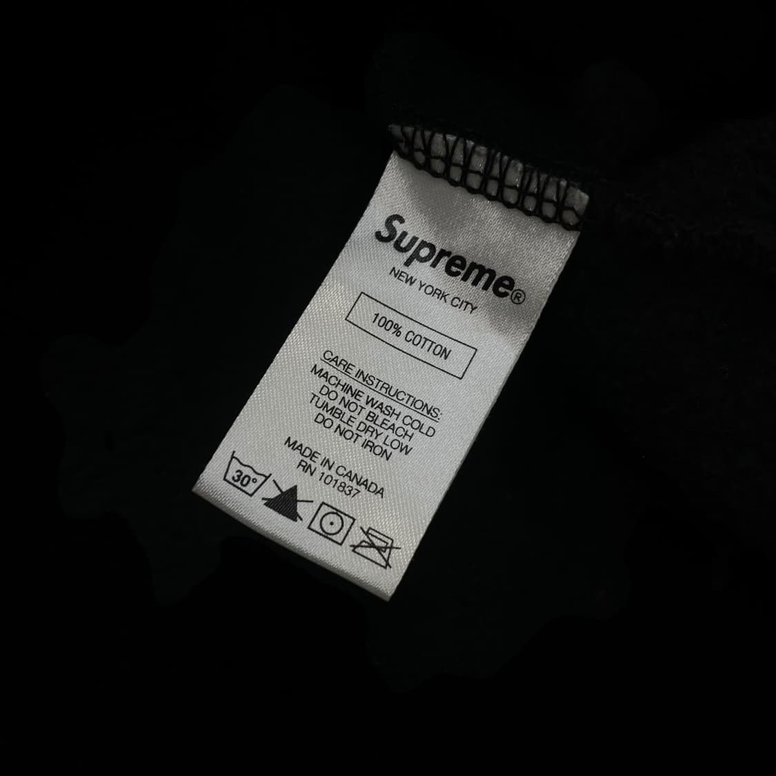 슈프림 Supreme 21ss 돈 케어 후드티 블랙 상품이미지7