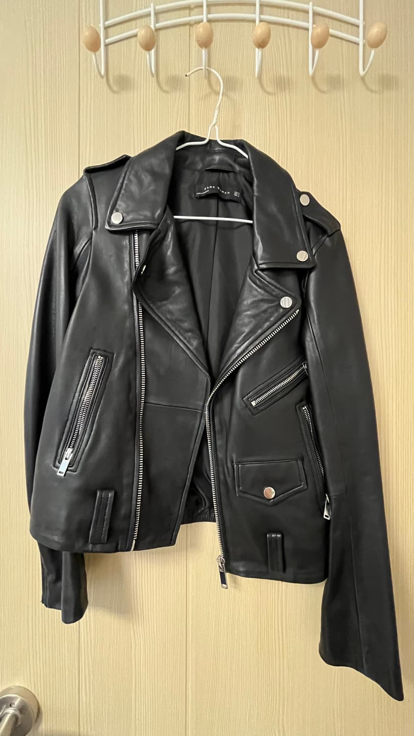 자라 블랙 라이더 양가죽 자켓 XS 상품이미지1