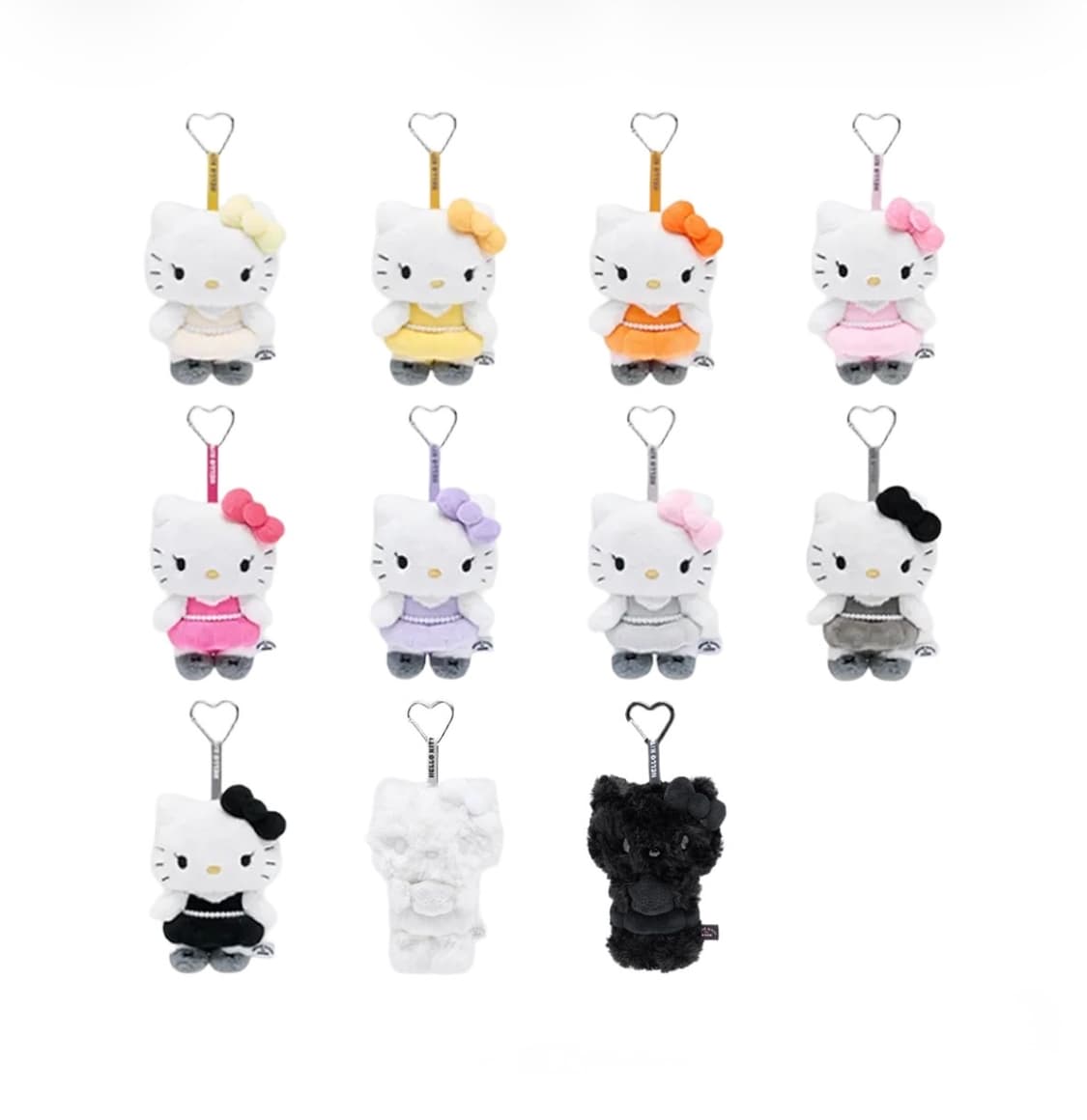 지수 X 헬로키티 플러시 키링 세트 (9개입) 상품이미지2
