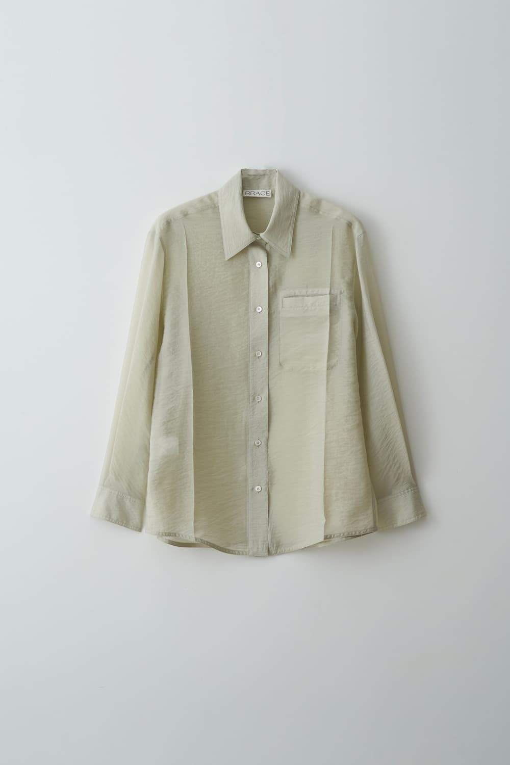 레이스 See-Through Pocket Shirt_Light Khaki 상품이미지5