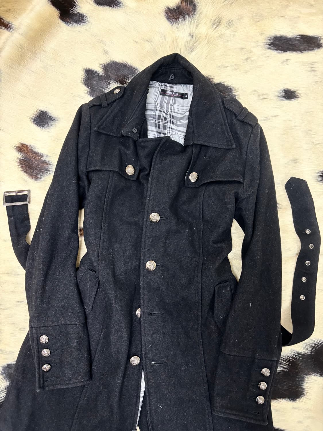 [IN THE ATTIC]Minimal Mood Black Coat 상품이미지6