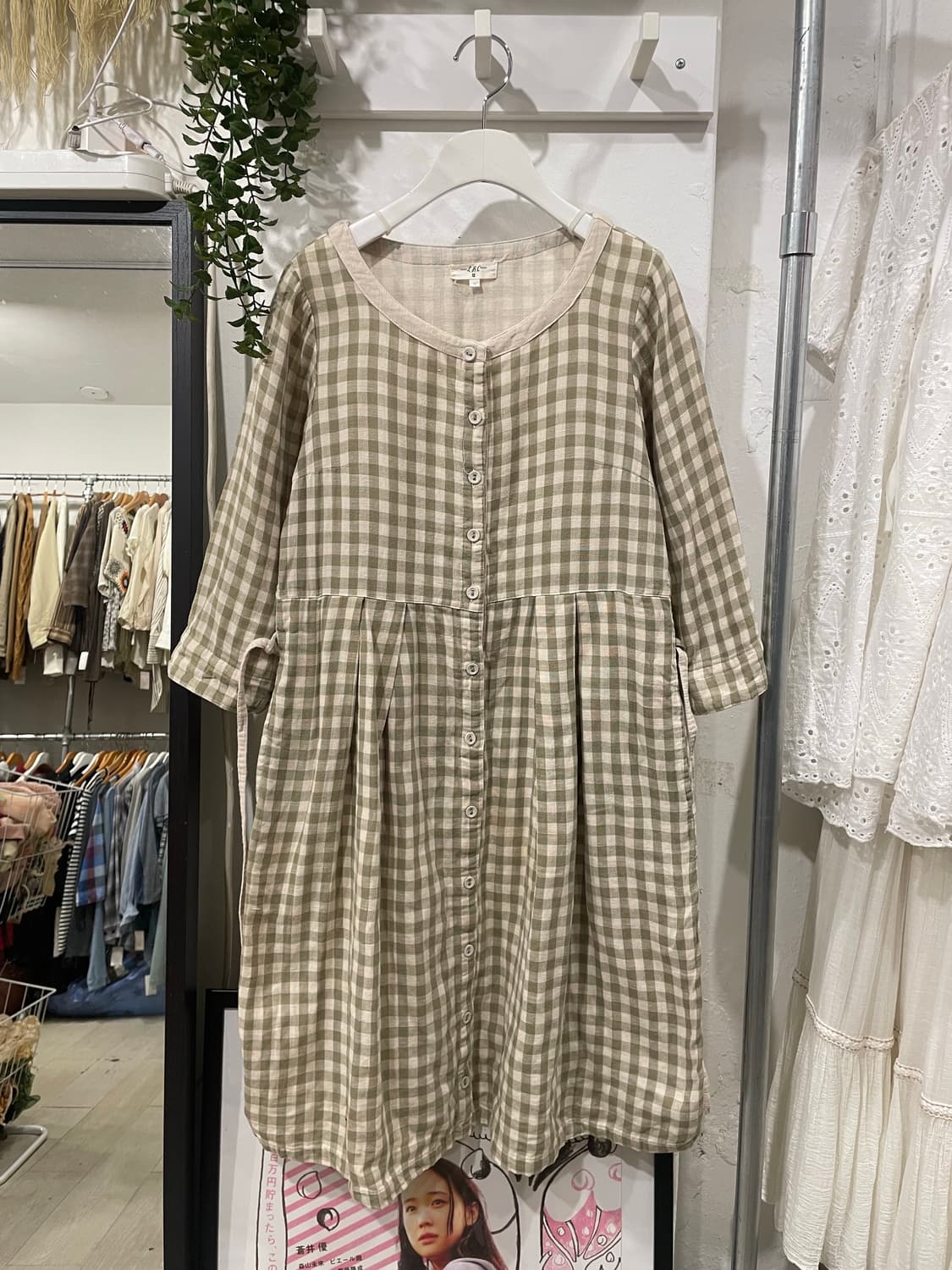 midori check onepiece 상품이미지6