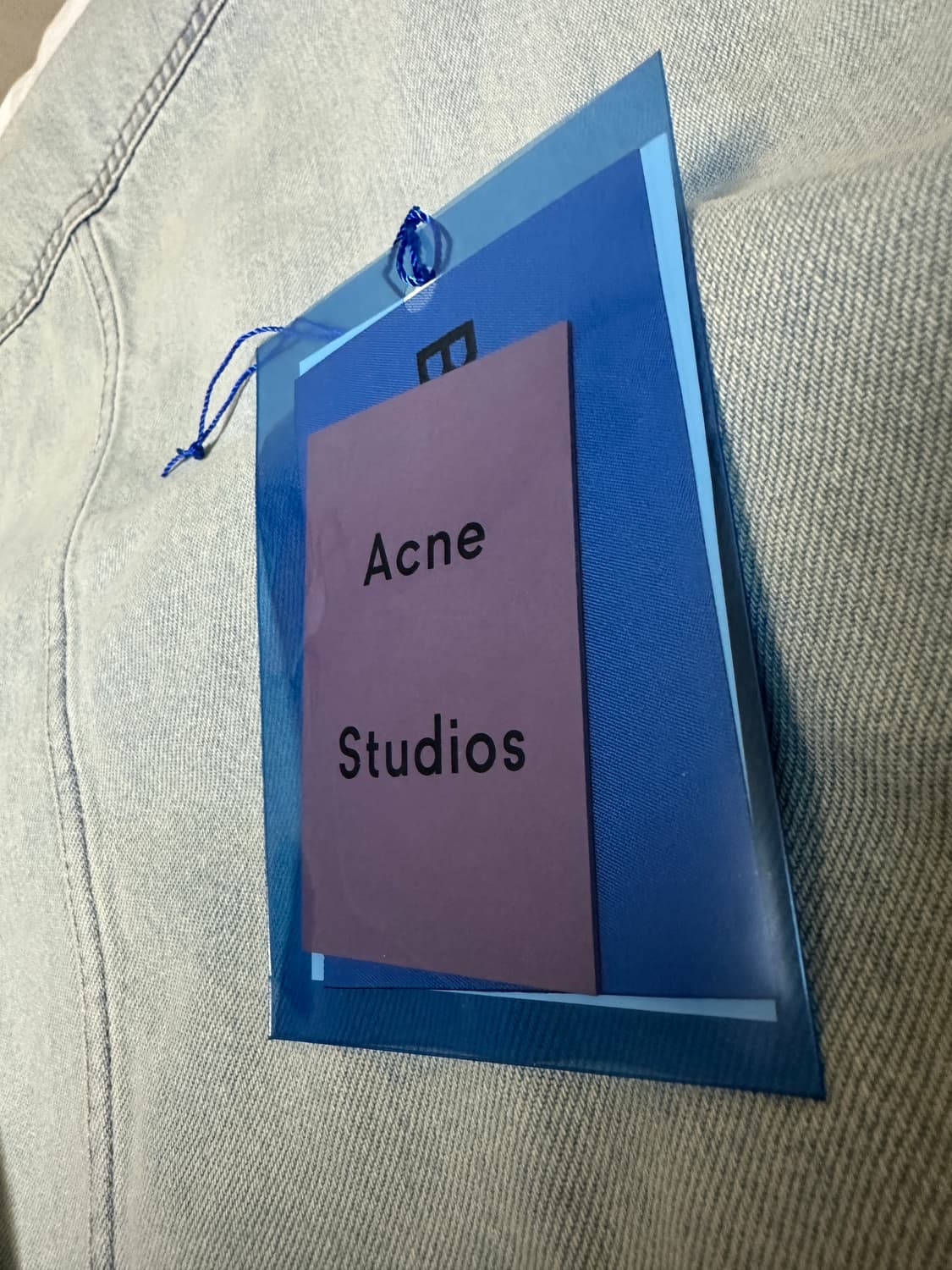 아크네 스튜디오 램프 청자켓 34 연청 상태최상 상품이미지6