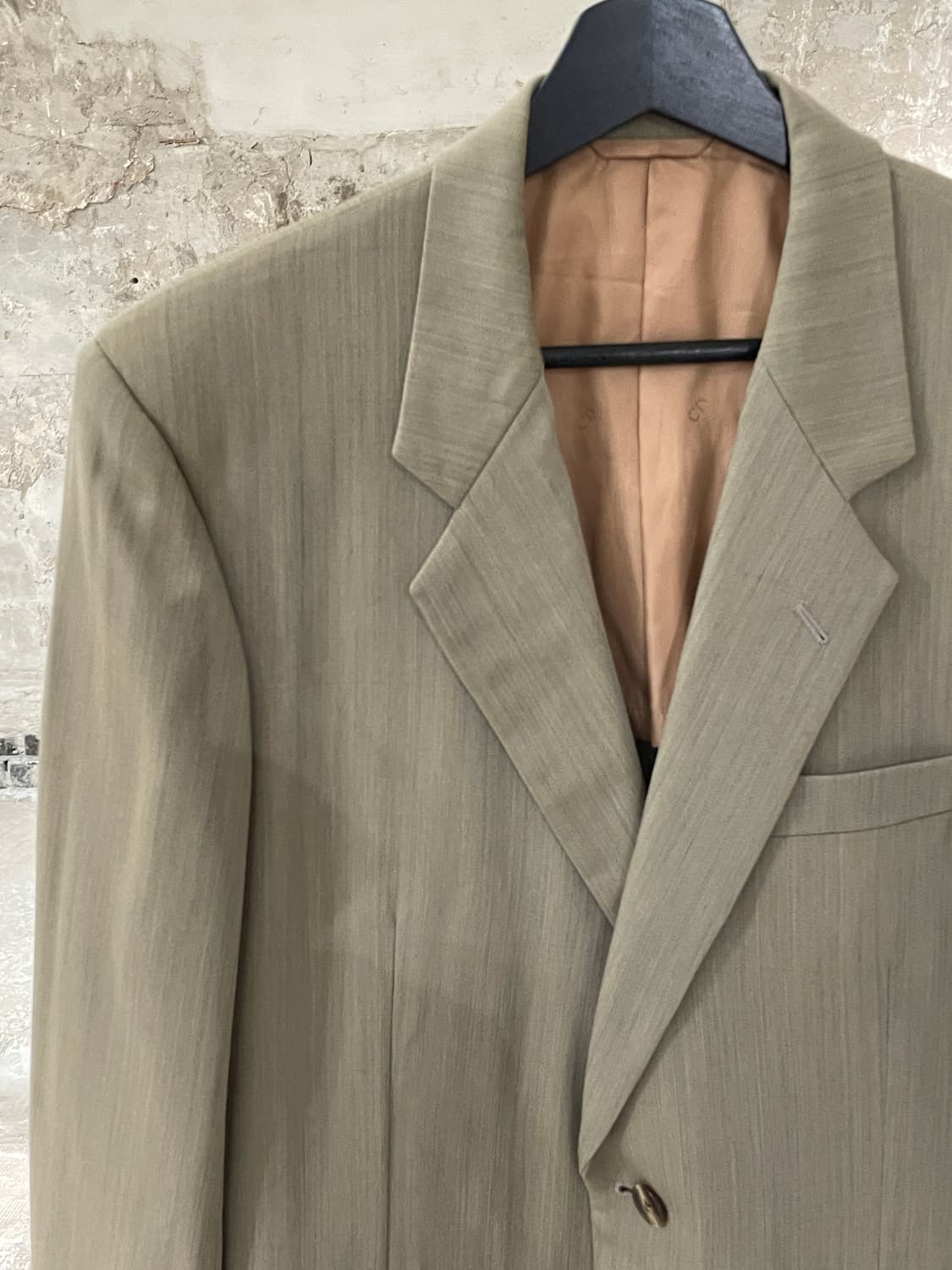 크리스찬 디올 무슈 라이트 카키 체크 2B 울 블레이저 상품이미지2