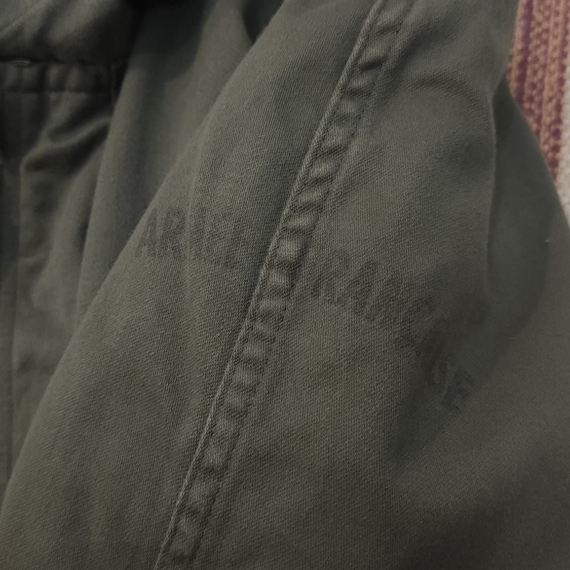 빈티지 프랑스군 m64 밀리터리 모즈파카 올리브 그린 페이딩 92L 상품이미지10