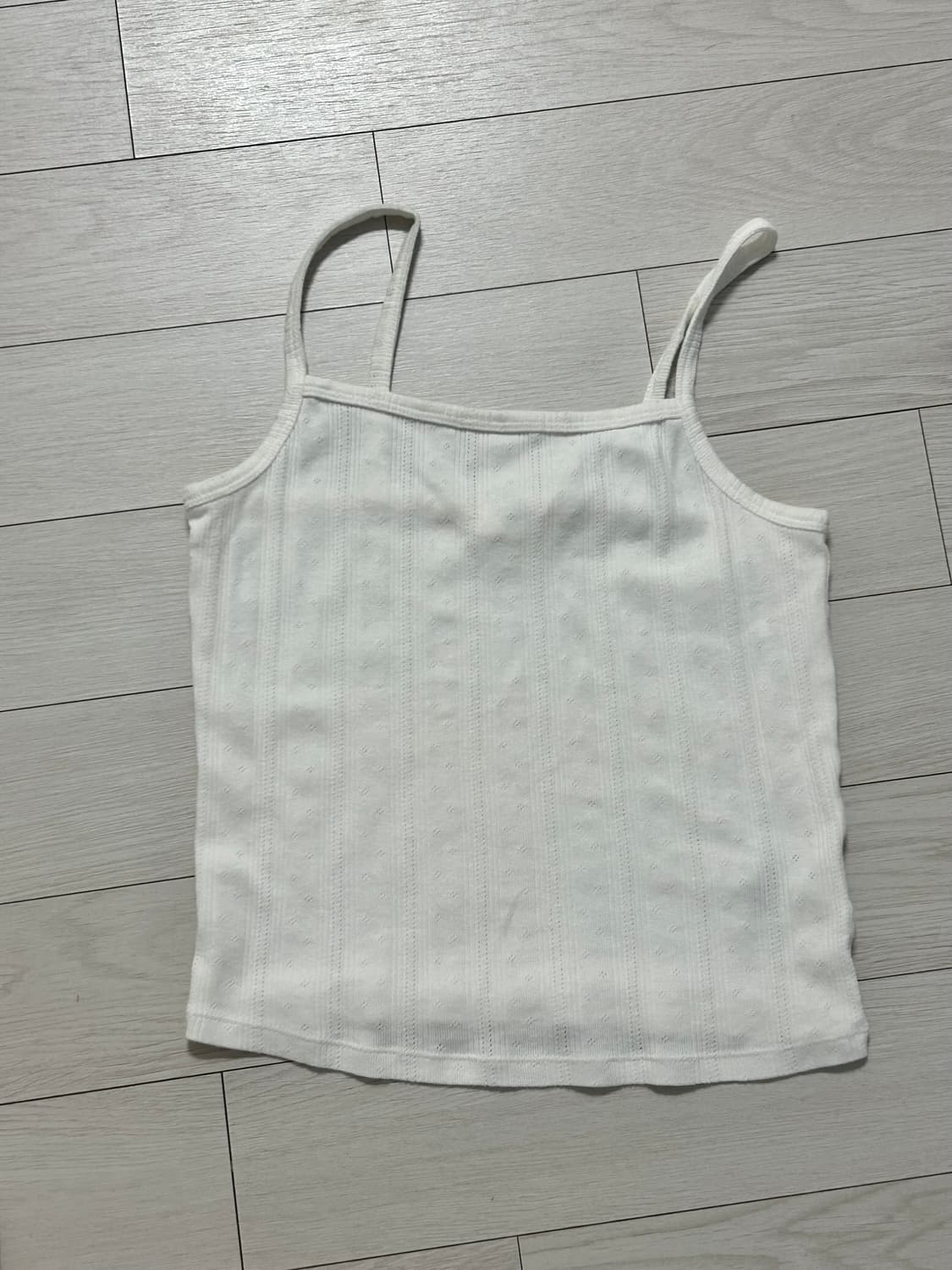 H&M 가디건 나시 세트 화이트 포인텔 상품이미지4