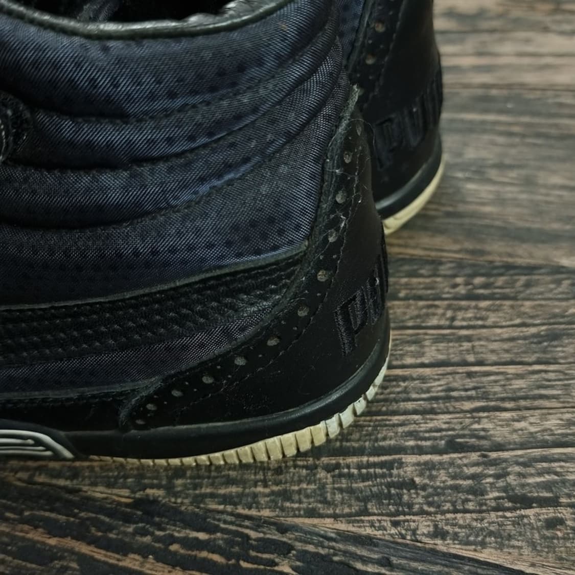 [푸마 X 미하라 야스히로] 블랙 고딕 플랫 스니커즈 P01197 상품이미지9