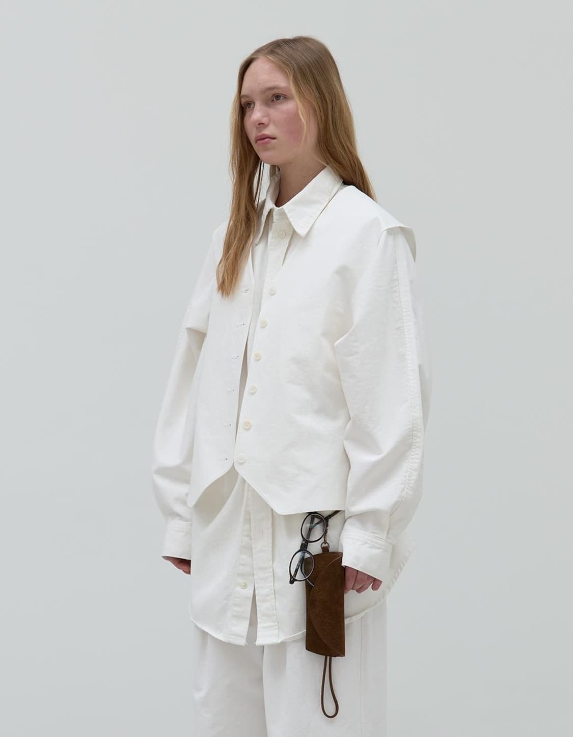 Repos over cotton vest white리포스 오버 코튼베스트 상품이미지2