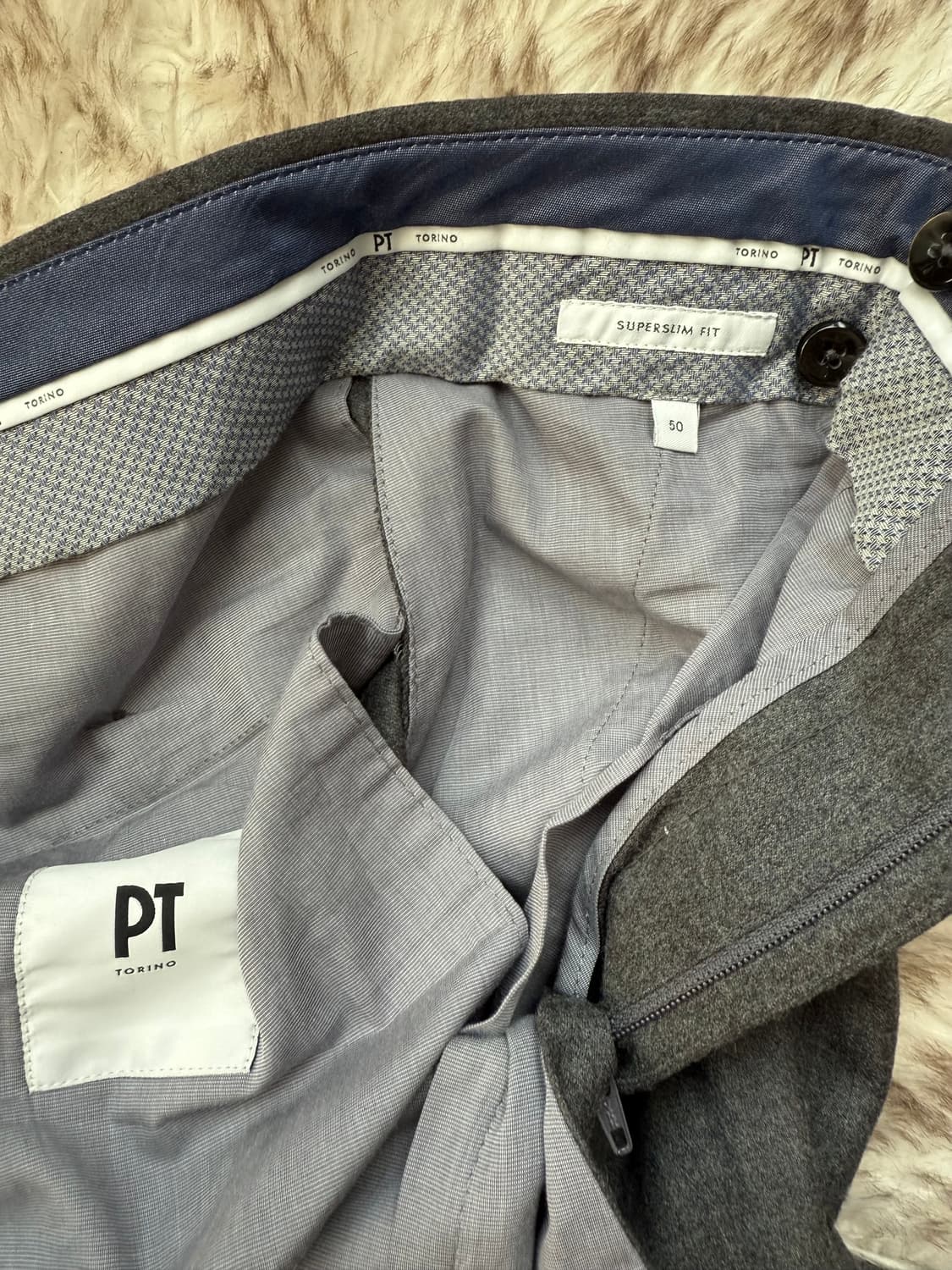 PT Torino 울+캐시미어 플란넬 팬츠 50  상품이미지6