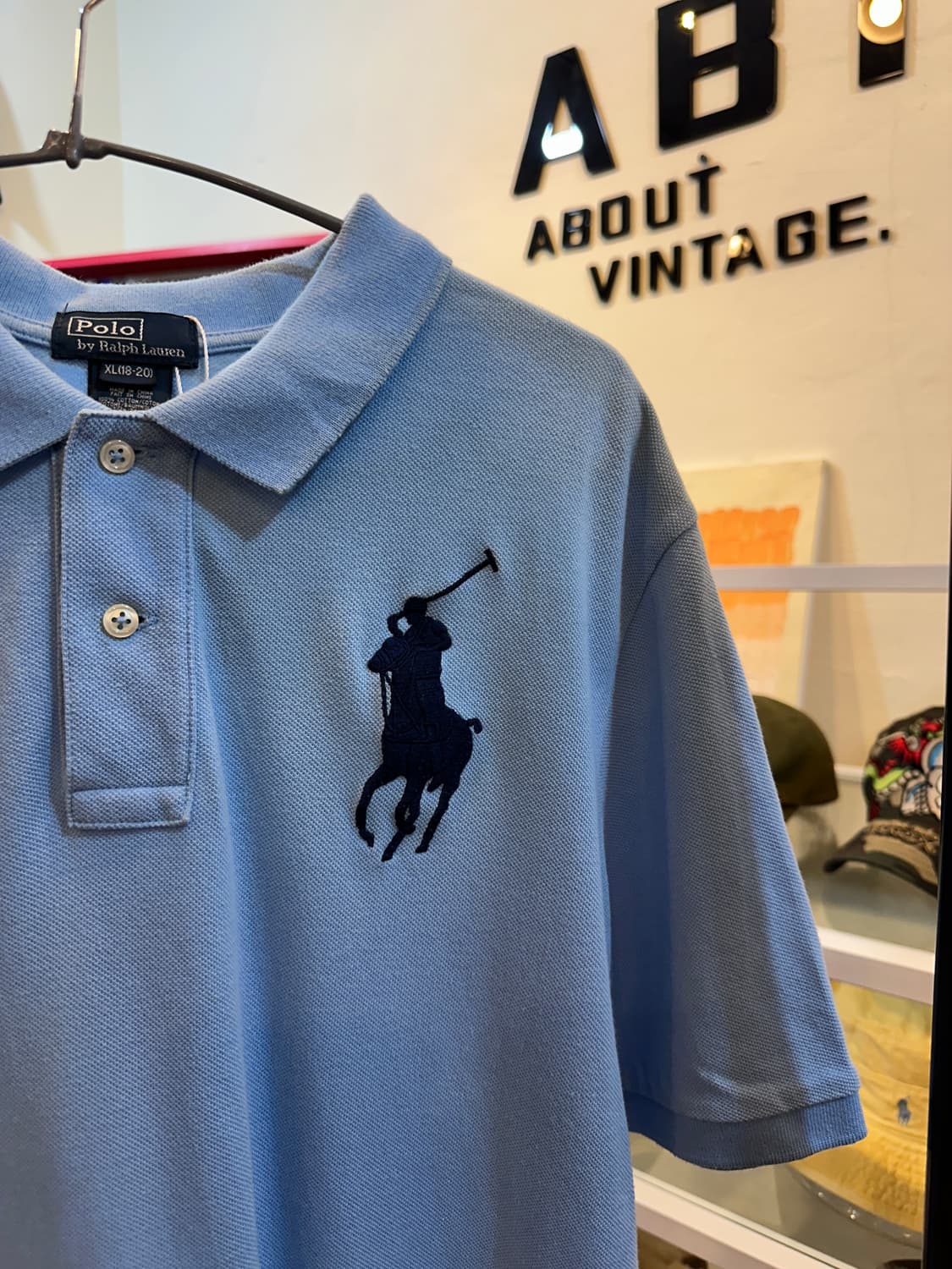 폴로 랄프로렌 빅포니 반팔 카라티 스카이블루 상품이미지2