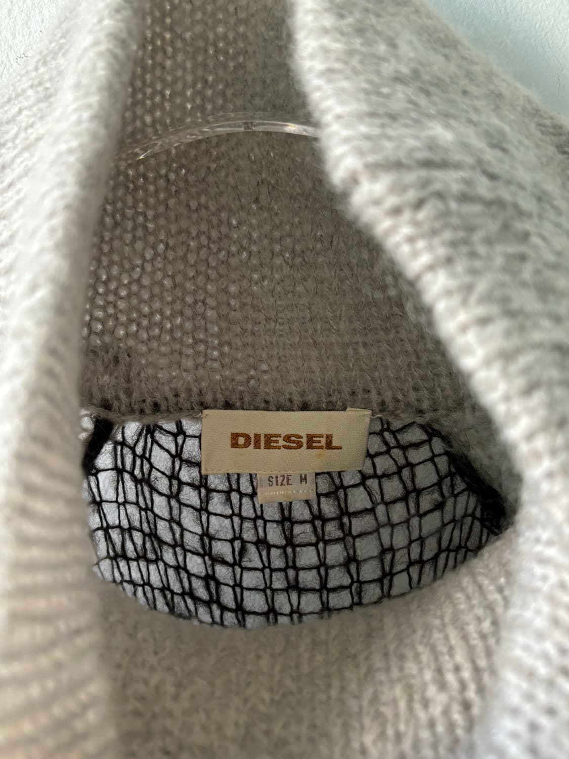 디젤 믹스 패브릭 롱 스웨터 상품이미지6