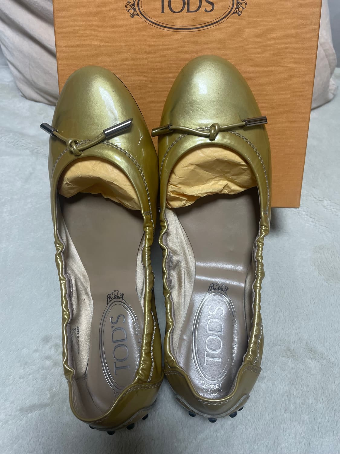 토즈 여성 플랫슈즈 골드 35½ 상품이미지2