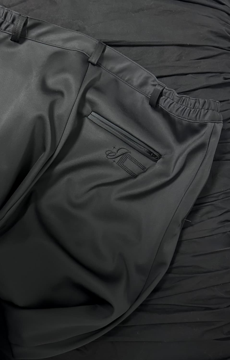 3) AW25 zip trousers 블랙컬러 상품이미지7
