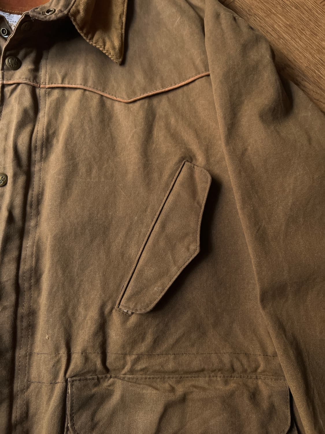 [XL]Schaefer OUTFITTER 브라운 헤비 왁스드코튼 헌팅자켓 상품이미지4