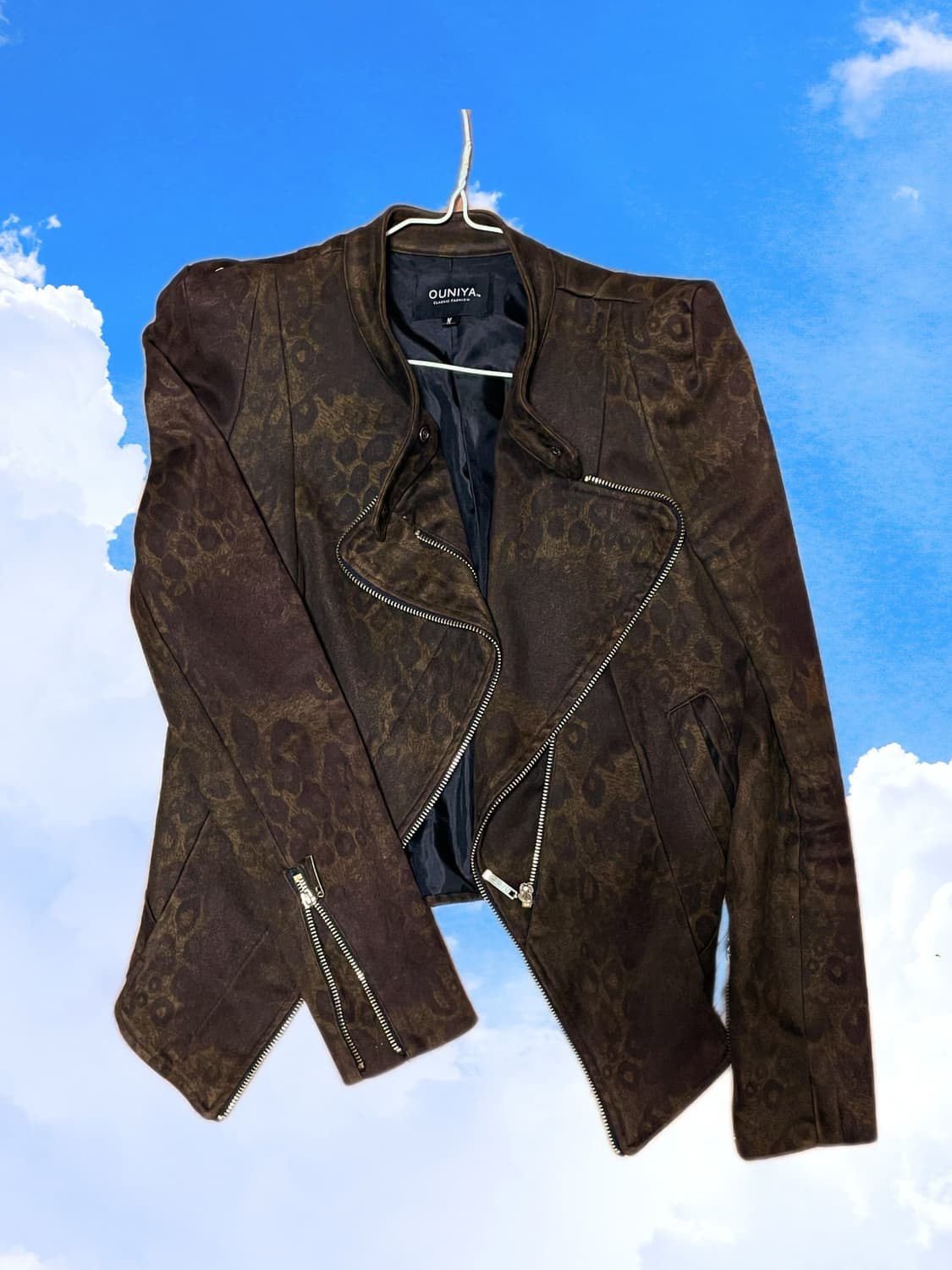 레오파드 호피 스웨이드  자켓 (Leopard Suede Jacket) 상품이미지1