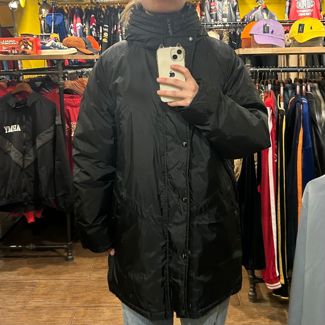 [HI] 나이키 하프 패딩 블랙 상품이미지2