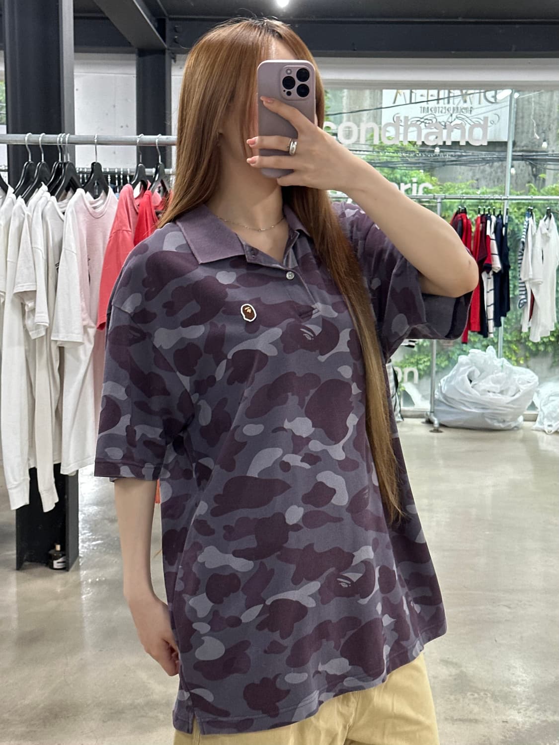 베이프 컬러카모 사루 Pk반팔티  상품이미지2