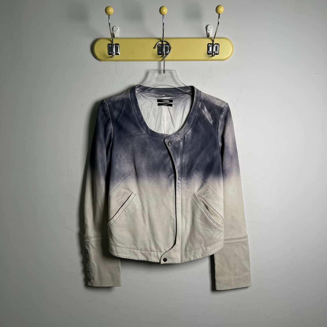 Diesel 디젤 그라데이션 다잉 레더 자켓 S 상품이미지1