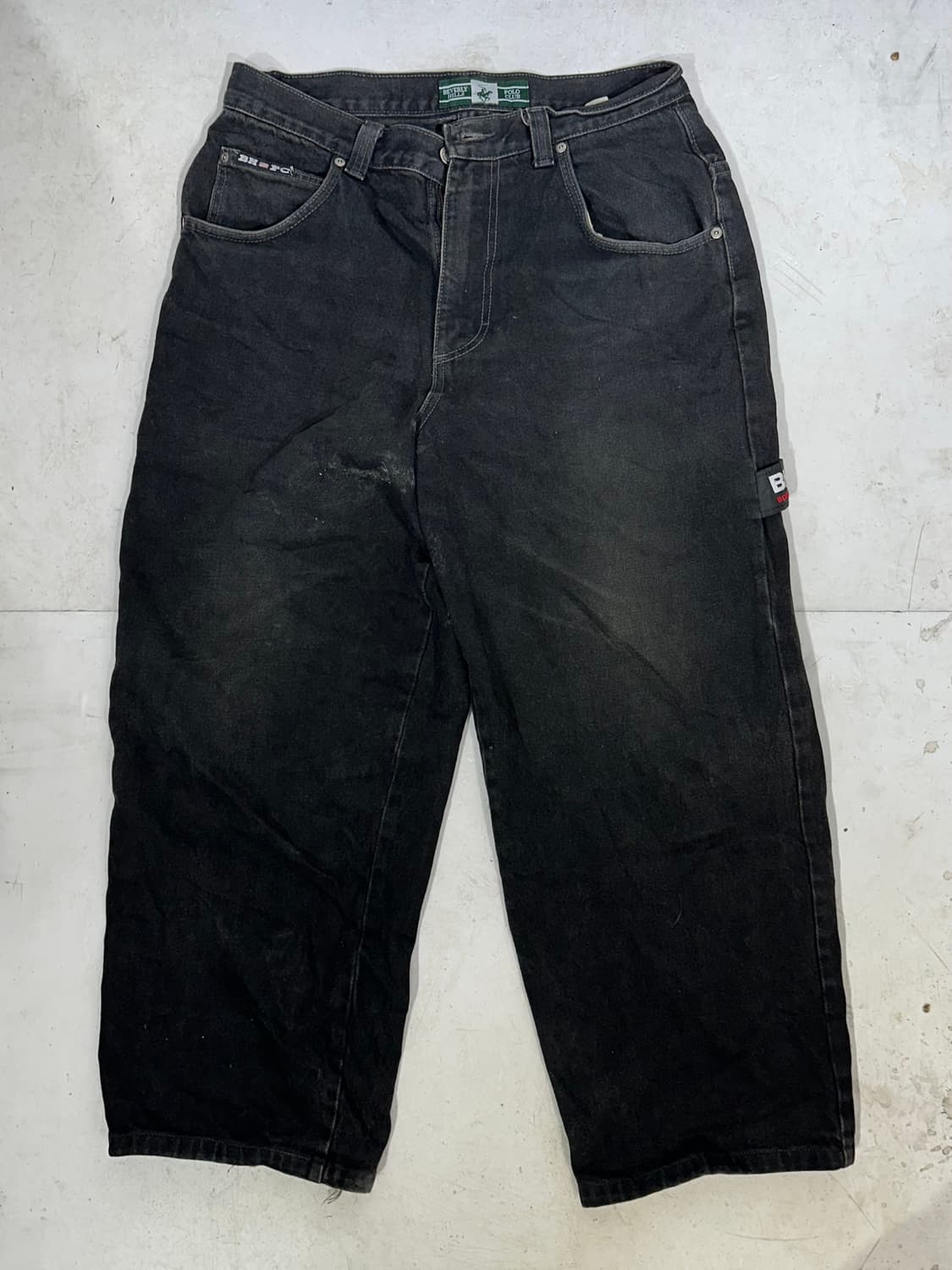 90s polo club 훅청 대대장 와이드 카펜터 워크 팬츠 청바지 상품이미지4